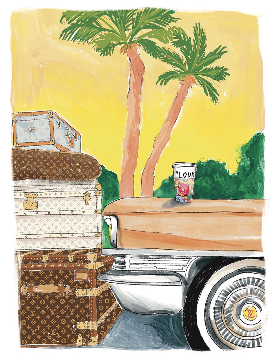 LOUIS VUITTON  - Illustration by MANON CARDIN